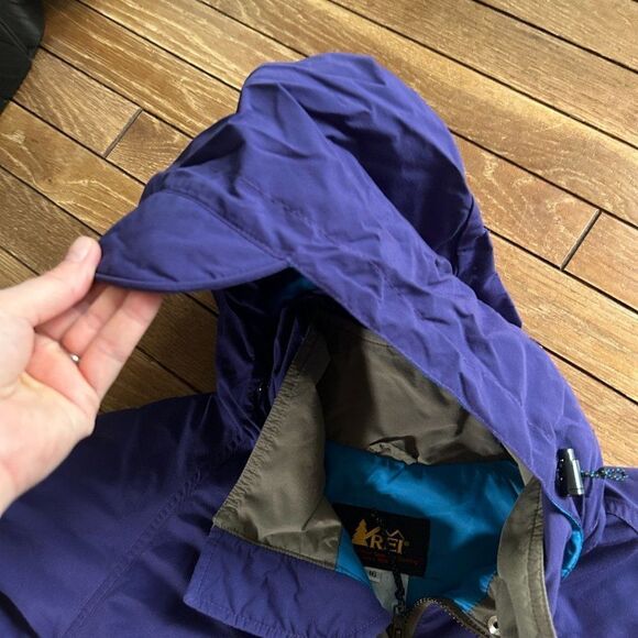 Vintage REI 16 Purple Jacket Roll Up Hood Jacket - Picture 10 of 10